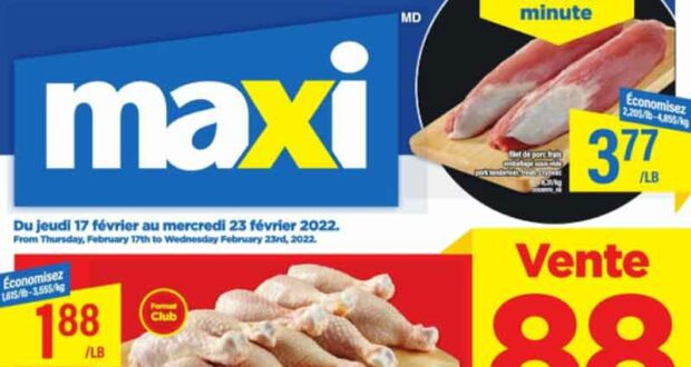 Circulaire Maxi du 17 février au 23 février 2022