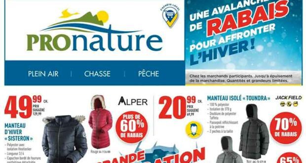 Circulaire Pronature du 14 février au 27 février 2022