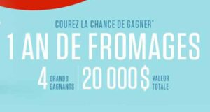 Gagnez 1 an de fromages (4 gagnants) (Valeur totale : 20 000 $)