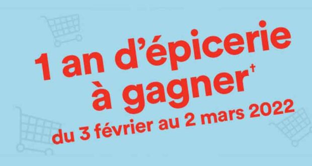 Gagnez 1 an d’épicerie chez Super C (Valeur de 7800 $)