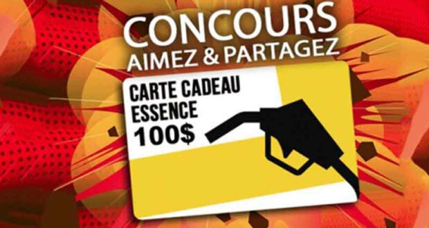 Gagnez 2 cartes-cadeaux de 100 $ d’essence