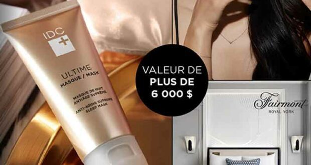 Gagnez 6000 $ en prix offert par IDC Dermo