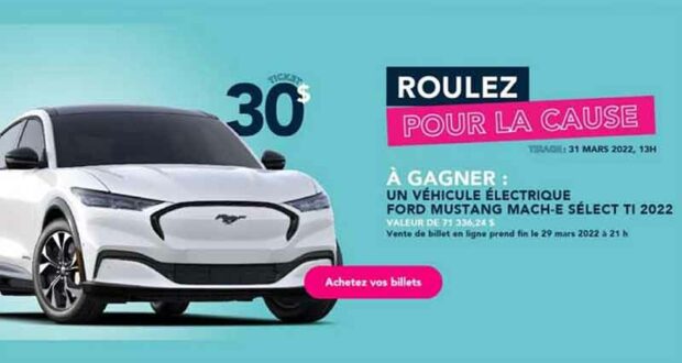 Gagnez Un véhicule électrique Ford Mustang (Valeur de 71.336 $)