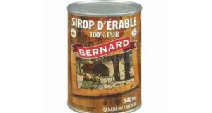 Sirop d’érable 100% pur Bernard à 4.88$