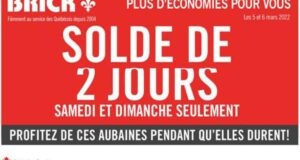Circulaire Brick du 3 mars au 14 mars 2022