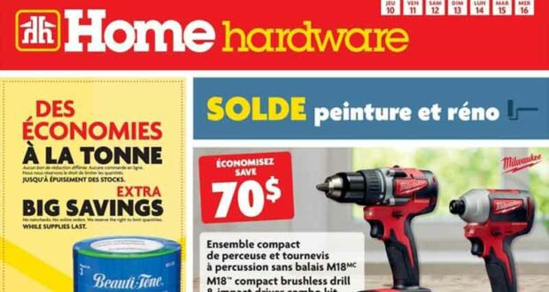 Circulaire Home Hardware du 10 mars au 16 mars 2022