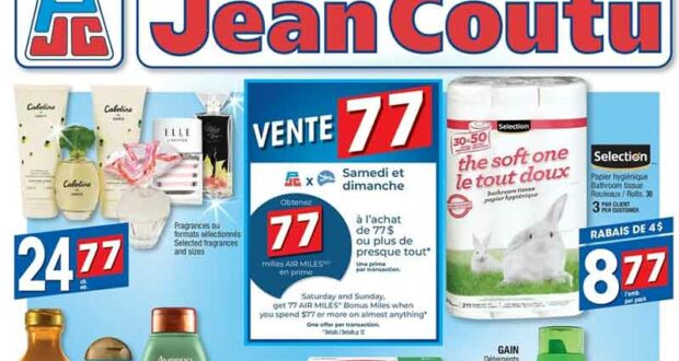 Circulaire Jean Coutu du 24 mars au 30 mars 2022
