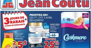 Circulaire Jean Coutu du 31 mars au 6 avril 2022
