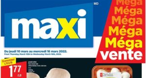 Circulaire Maxi du 10 mars au 16 mars 2022