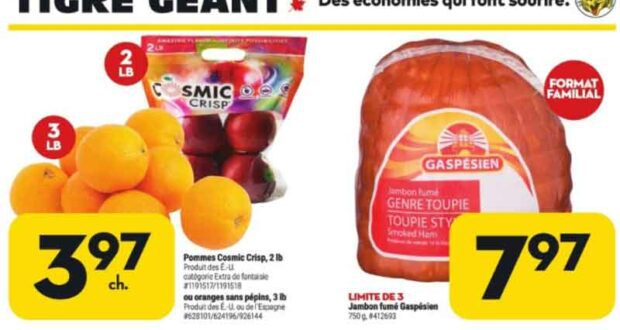 Circulaire Tigre Géant du 18 mai au 24 mai 2022