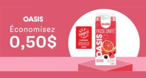 Coupon de 0.50 $ sur le jus Oasis