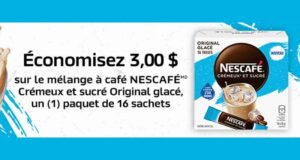 Coupon de 3$ sur le mélange à café NESCAFÉ