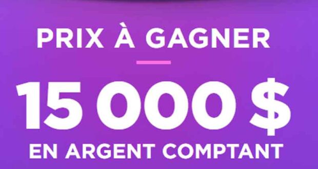 Gagnez 15 000 $ en argent comptant