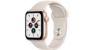 Gagnez une Apple Watch SE + boîtier en aluminium doré avec bracelet