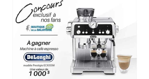 Gagnez une machine espresso De'Longhi North America (1000 $)