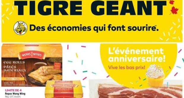 Circulaire Tigre Géant du 27 avril au 3 mai 2022