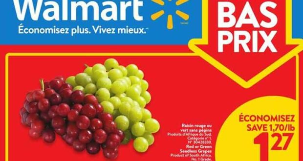 Circulaire Walmart du 14 avril au 20 avril 2022