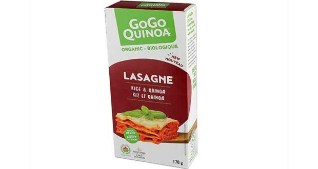 Coupon de 1$ sur les Pâtes lasagne au riz et quinoa GoGo Quinoa