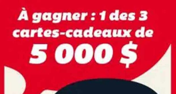 Gagnez 3 cartes cadeaux épicerie IGA de 5000 $ chacune