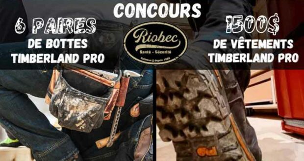 Gagnez 6 paires de bottes Timberland + 1500 $ de vêtements