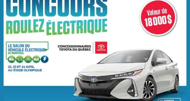 Gagnez Une voiture TOYOTA PRIUS PRIME 2023 en location 24 mois