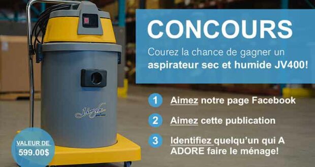 Gagnez un aspirateur JV400 d'une valeur de 599 $