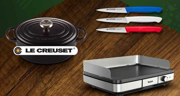 Gagnez une plancha - une cocotte Le Creuset et un coffret de couteaux