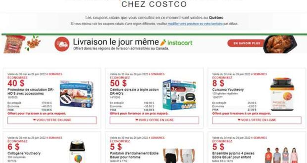 Circulaire Costco du 30 mai au 26 juin 2022