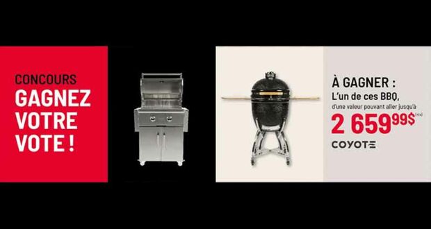 Gagnez 2 BBQ Coyote de 2110 $ et 2660 $