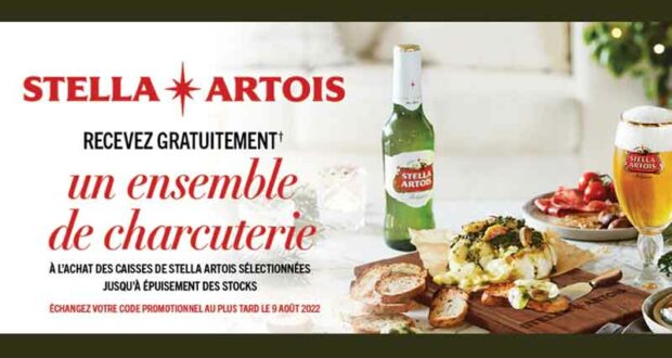 Gagnez 35 000 planches à charcuterie Stella Artois