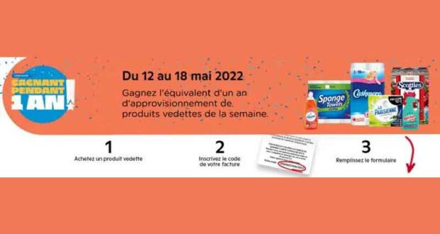 Gagnez 5 x 1 an d’approvisionnement en produits vedettes