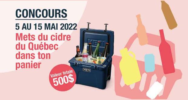 Gagnez Une glacière Yeti Tundra 35 et 150$ de cidre du Québec