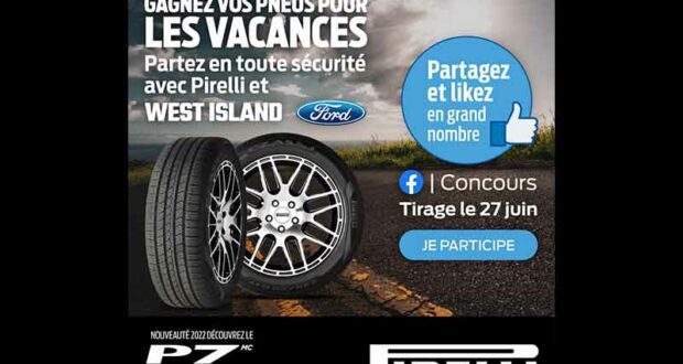 Gagnez un ensemble de pneus 4 saisons Pirelli de 1500 $