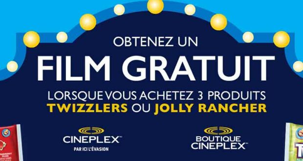 Obtenez un film gratuit (6500 premiers participants)