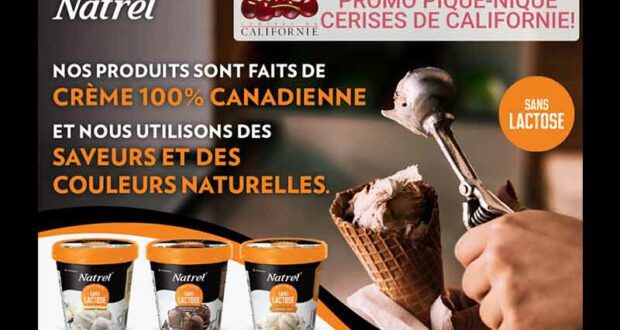 Rabais de 4 $ à l'achat de crème glacée Natrel Sans Lactose