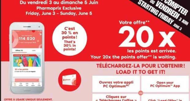 Circulaire Pharmaprix du 4 juin au 10 juin 2022