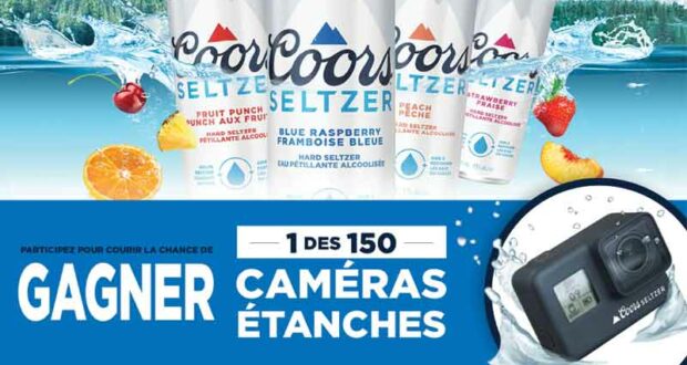 Gagnez 150 caméras étanches de 500 $ chacune