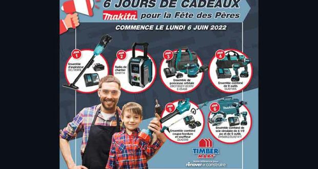 Gagnez 2500$ de prix Makita