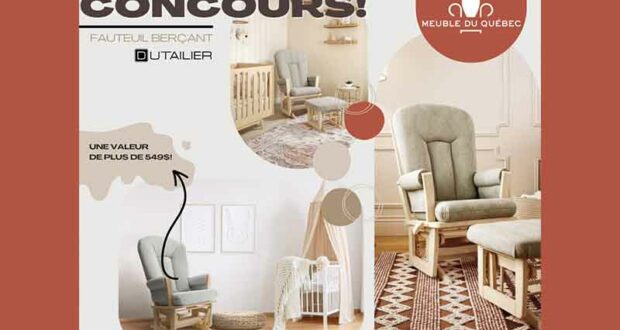 Gagnez Un fauteuil berçant Dutailier de 549 $