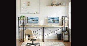 Gagnez un bureau d'ordinateur BESTIER avec étagères