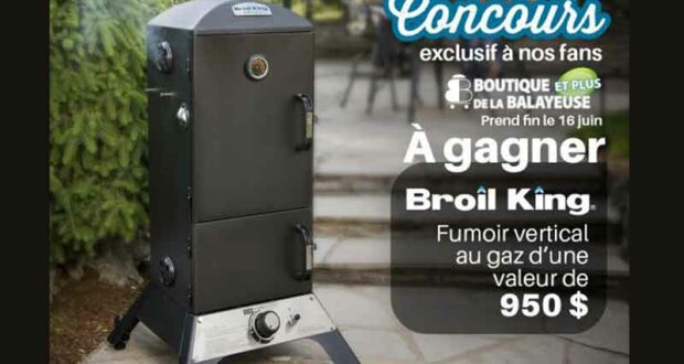 Gagnez un fumoir vertical au gaz Broil King BBQ de 950 $