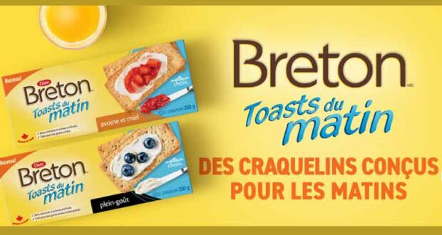 Obtenez une boîte de craquelins Breton Toasts du Matin