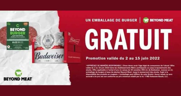 Un emballage de burgers Beyond Meat GRATUIT