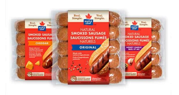 Coupon de 2 $ à l'achat de saucissons fumés naturels Maple Leaf