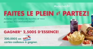 Gagnez 10 cartes prépayées Essence de 2500 $ chacune