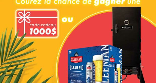 Gagnez un fumoir Ou une carte-cadeau de 1000 $