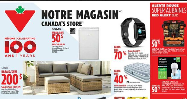 Circulaire Canadian Tire du 1 septembre au 7 septembre 2022