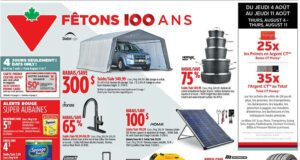 Circulaire Canadian Tire du 4 août au 10 août 2022