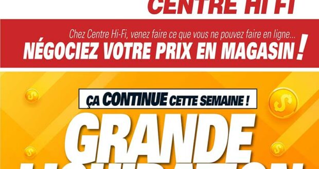 Circulaire Centre HI-FI du 5 août au 11 août 2022