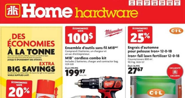 Circulaire Home Hardware du 25 août au 31 août 2022